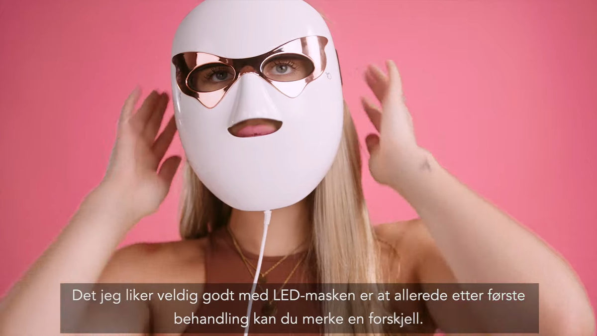 Veiledning for PROSILK LED-maske
